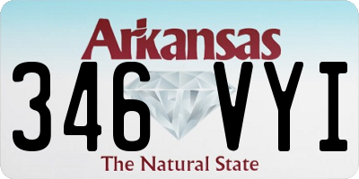 AR license plate 346VYI
