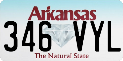 AR license plate 346VYL