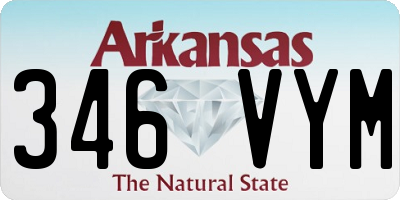 AR license plate 346VYM