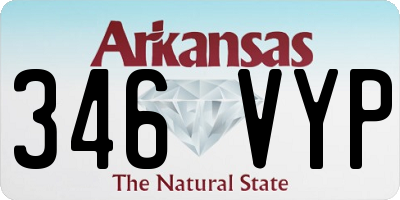 AR license plate 346VYP
