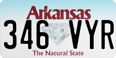 AR license plate 346VYR