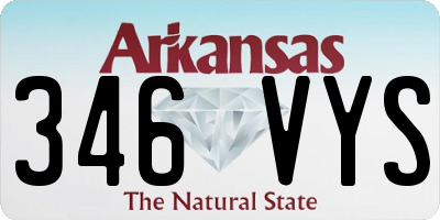 AR license plate 346VYS