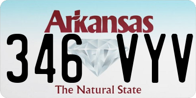 AR license plate 346VYV