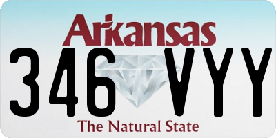 AR license plate 346VYY