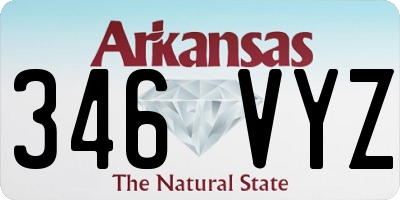 AR license plate 346VYZ