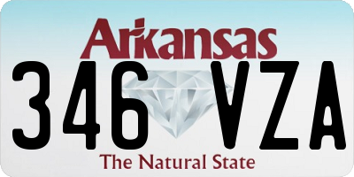 AR license plate 346VZA