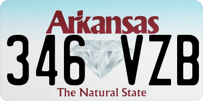 AR license plate 346VZB