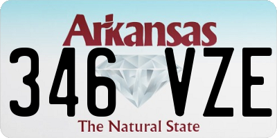 AR license plate 346VZE