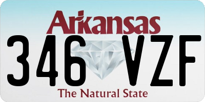 AR license plate 346VZF