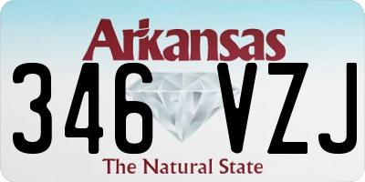 AR license plate 346VZJ