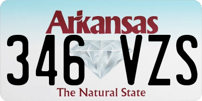 AR license plate 346VZS