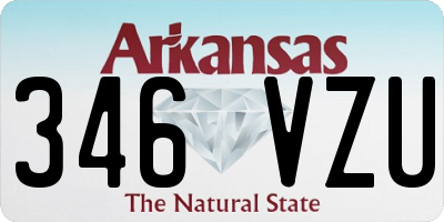 AR license plate 346VZU