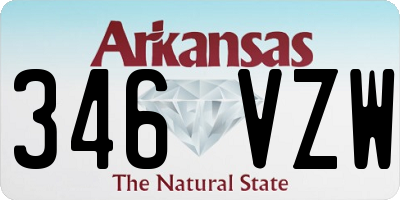 AR license plate 346VZW