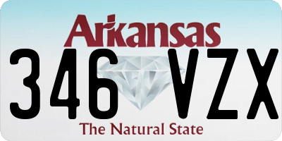 AR license plate 346VZX