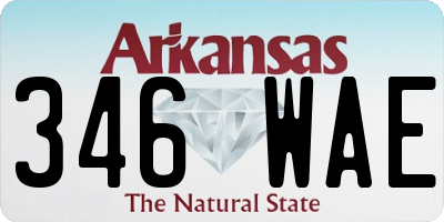 AR license plate 346WAE