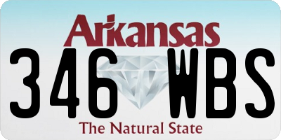 AR license plate 346WBS