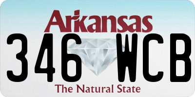 AR license plate 346WCB
