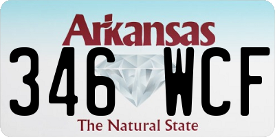 AR license plate 346WCF