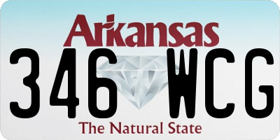 AR license plate 346WCG