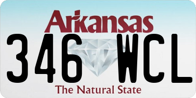 AR license plate 346WCL