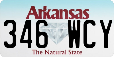 AR license plate 346WCY