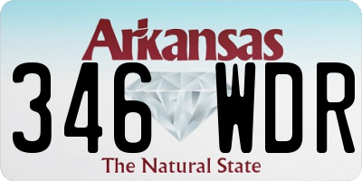 AR license plate 346WDR