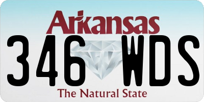 AR license plate 346WDS