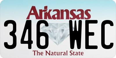 AR license plate 346WEC