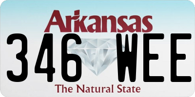 AR license plate 346WEE