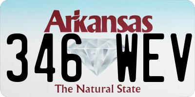 AR license plate 346WEV
