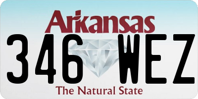 AR license plate 346WEZ
