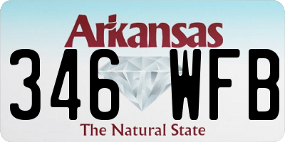 AR license plate 346WFB