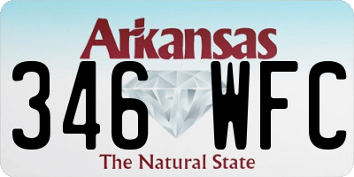 AR license plate 346WFC