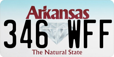AR license plate 346WFF