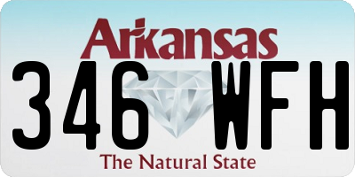 AR license plate 346WFH