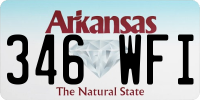 AR license plate 346WFI