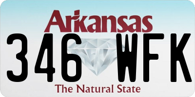 AR license plate 346WFK