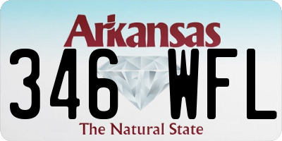 AR license plate 346WFL