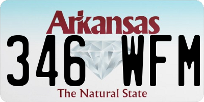 AR license plate 346WFM