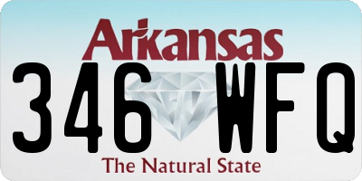 AR license plate 346WFQ