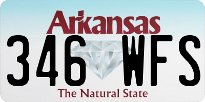 AR license plate 346WFS