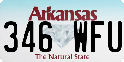 AR license plate 346WFU