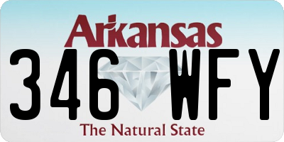 AR license plate 346WFY