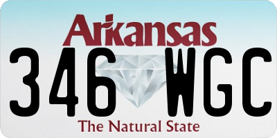 AR license plate 346WGC