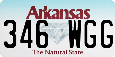 AR license plate 346WGG