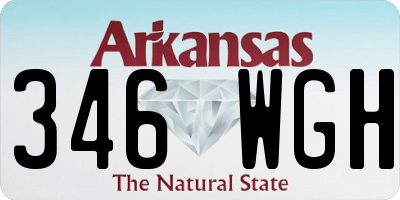 AR license plate 346WGH