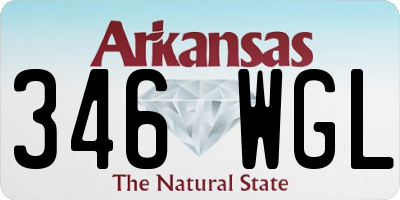 AR license plate 346WGL