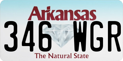 AR license plate 346WGR