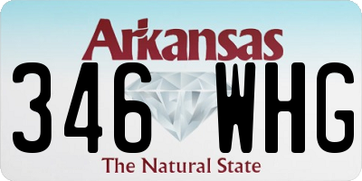 AR license plate 346WHG