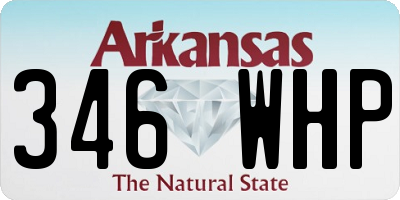 AR license plate 346WHP